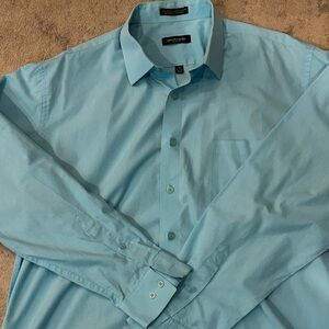Pierre Cardin Men's Blue Shirt. Size XL 17-17.5 36/37